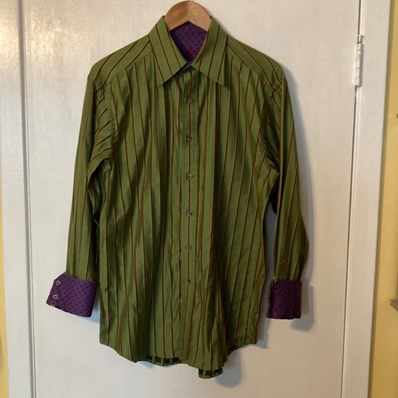 Robert Graham Men’s Joker Long Sleeve Button Down Shirt - Picture 1 of 6